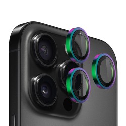 BlueO стекло для iPhone 16 Pro/16 Pro Max, Camera lens Armor Aluminium 3 шт. Colorful (+installer)