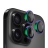BlueO стекло для iPhone 16 Pro/16 Pro Max, Camera lens Armor Aluminium 3 шт. Colorful (+installer)