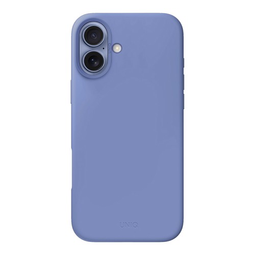 Uniq для iPhone 16 чехол силиконовый LINO Pearl Blue (Magsafe)