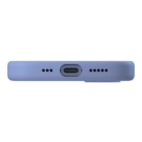 Uniq для iPhone 16 чехол силиконовый LINO Pearl Blue (Magsafe)
