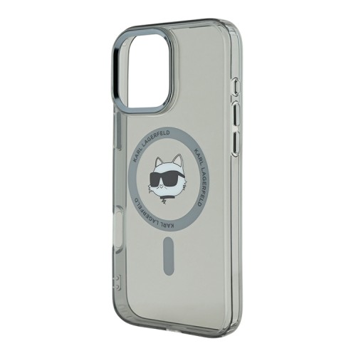 Karl Lagerfeld для iPhone 16 Pro чехол PC/TPU NFT Choupette Black (MagSafe)