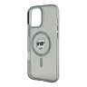 Karl Lagerfeld для iPhone 16 Pro чехол PC/TPU NFT Choupette Black (MagSafe)