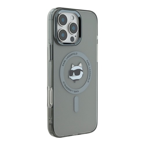 Karl Lagerfeld для iPhone 16 Pro чехол PC/TPU NFT Choupette Black (MagSafe)