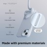 Elago для iPhone 15 чехол Soft silicone (Liquid) Light Blue (MagSafe)