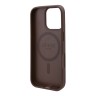 Guess для iPhone 16 Pro чехол PU Flowers Roses Hard Brown (MagSafe)