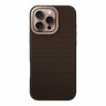 Uniq для iPhone 16 Pro Max чехол KEVA MAX Kevlar with Camera stand Brown (MagSafe)