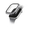 Uniq для Apple Watch 46 mm чехол VOUTE with 9H Tempered Glass Silver