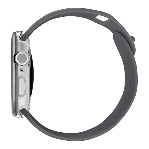 Uniq для Apple Watch 46 mm чехол VOUTE with 9H Tempered Glass Silver