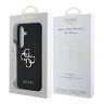 Guess для Galaxy S25 чехол PU Grained leather 4G Big metal logo Hard Black