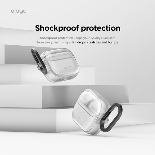 Elago для Galaxy Buds 3/3 Pro чехол EDC Hang case Matte Clear