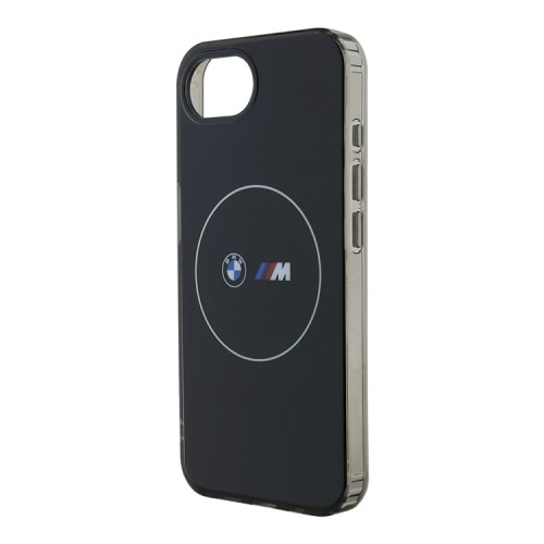 BMW для iPhone 16e чехол M-collection PC/TPU Double layer White Circle Black (MagSafe)