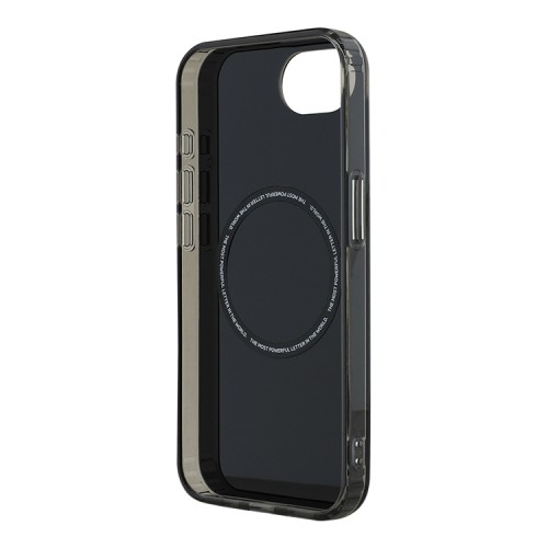 BMW для iPhone 16e чехол M-collection PC/TPU Double layer White Circle Black (MagSafe)