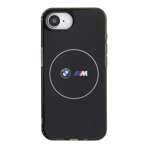 BMW для iPhone 16e чехол M-collection PC/TPU Double layer White Circle Black (MagSafe)