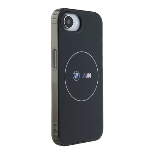 BMW для iPhone 16e чехол M-collection PC/TPU Double layer White Circle Black (MagSafe)