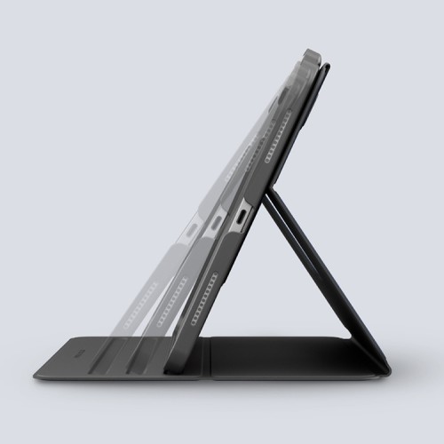 Uniq чехол для iPad Air 11 (2024/25) ROVUS SnapMount Magnetic 360 Rotating Detachable Black