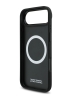 BMW для iPhone Air чехол M-series PU Carbon/Smooth Metal logo Hard Black/Blue (MagSafe)