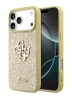 Guess для iPhone 17 Pro Max чехол Fixed Glitters 4G Big metal logo Hard Gold
