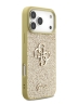 Guess для iPhone 17 Pro Max чехол Fixed Glitters 4G Big metal logo Hard Gold