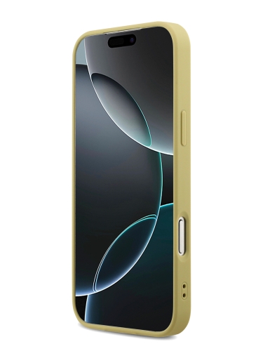 Guess для iPhone 17 Pro Max чехол Fixed Glitters 4G Big metal logo Hard Gold