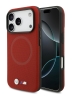 BMW для iPhone 17 Pro чехол M-series PU Full Wrapped Metal logo & Cam Hard Red (MagSafe)
