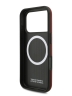 BMW для iPhone 17 Pro чехол M-series PU Full Wrapped Metal logo & Cam Hard Red (MagSafe)