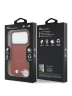 BMW для iPhone 17 Pro чехол M-series PU Full Wrapped Metal logo & Cam Hard Red (MagSafe)