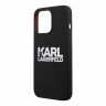 Karl Lagerfeld чехол Liquid silicone Stack logo для 13 Pro Max, черный