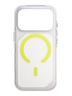 Uniq для iPhone 17 Pro чехол Combat Active Frost Clear/Lume-Lime (MagSafe)