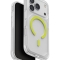 Uniq для iPhone 17 Pro чехол Combat Active Frost Clear/Lume-Lime (MagSafe)