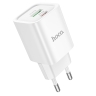 HOCO сетевое зарядное устройство C149A Charm charger Type-C PD30W + USB-A QC3.0 White