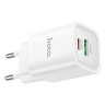 HOCO сетевое зарядное устройство C149A Charm charger Type-C PD30W + USB-A QC3.0 White