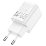 HOCO сетевое зарядное устройство C149A Charm charger Type-C PD30W + USB-A QC3.0 White
