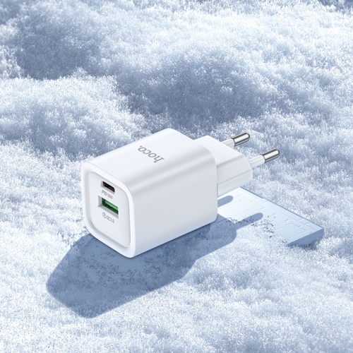 HOCO сетевое зарядное устройство C149A Charm charger Type-C PD30W + USB-A QC3.0 White