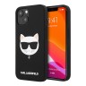 Чехол Karl Lagerfeld Liquid silicone Choupette Hard для iPhone 13 mini, черный