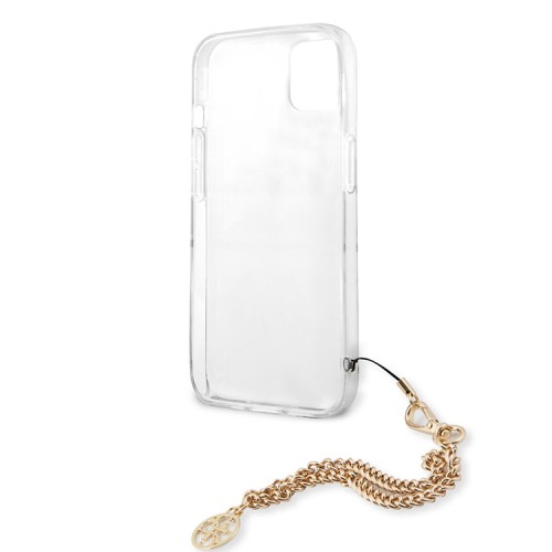 Чехол Guess Leopard Hard +Gold charm для iPhone 13