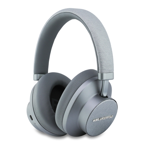 Karl Lagerfeld наушники беспроводные накладные Bluetooth HP ANC/ENC Saffiano with Metal Logo Grey