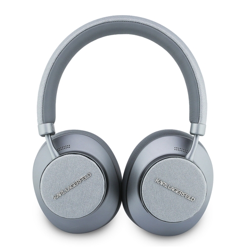 Karl Lagerfeld наушники беспроводные накладные Bluetooth HP ANC/ENC Saffiano with Metal Logo Grey