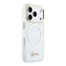 Guess для iPhone 17 Pro чехол IML Script Metal logo and Camera Hard Transparent (MagSafe)