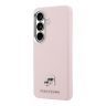Karl Lagerfeld для Galaxy S26+ чехол PU Saffiano FW Karl&Choup Heads metal &Cam Hard Pink (MagSafe)