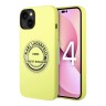 Чехол Lagerfeld Liquid silicone Round RSG logo для iPhone 14, зеленый