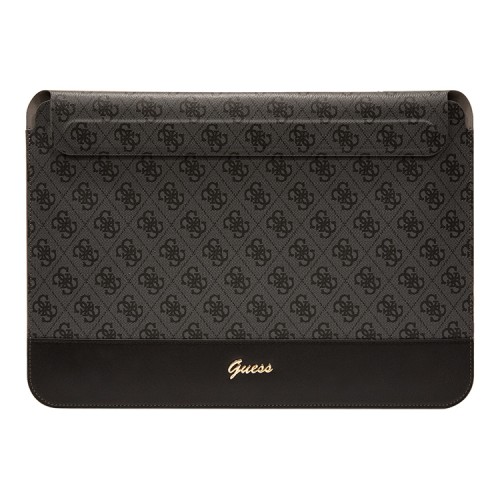 Чехол Guess Sleeve 4G Bottom stripe Metal logo для ноутбуков 13-14", черный