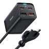 Зарядная станция Baseus GaN3 Pro Desktop Fast Charger 2USB-C + 2USB-A 65W EU +Xiaobai Cable Type-C 100W