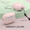 Elago для AirPods Pro 2 чехол Silicone case with Round strap Lovely Pink