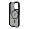 BMW для iPhone 15 Pro Max чехол Signature PC/TPU Frosted Hard Black (MagSafe)