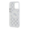 Karl Lagerfeld для iPhone 15 Pro чехол PC/TPU Monogram NFT Karl & Choup Metal Camera прозрачный (MagSafe)