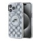 Karl Lagerfeld для iPhone 15 Pro чехол PC/TPU Monogram NFT Karl & Choup Metal Camera прозрачный (MagSafe)