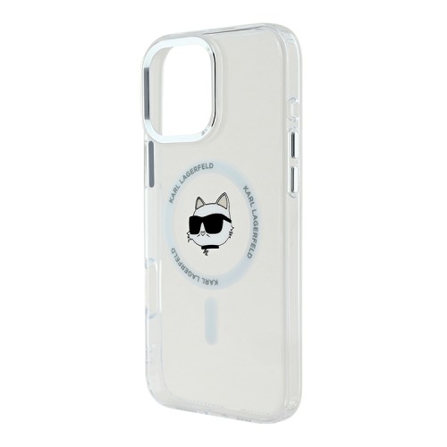 Karl Lagerfeld для iPhone 16 Pro чехол PC/TPU NFT Choupette прозрачный (MagSafe)