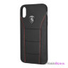 Кожаный чехол Ferrari Heritage 488 Hard для iPhone XR, черный