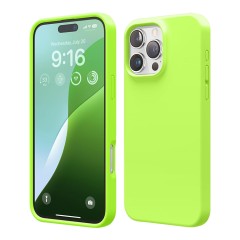 Elago для iPhone 16 Pro чехол Soft silicone (Liquid) Lime Green