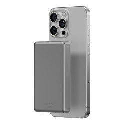 Energea АКБ AluPac 10K, 10000W MagSafe 15W USB-C 20W Ultra Light Aluminium Natural Titanium